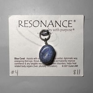 Small Blue Coral Pendant